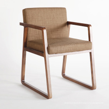 Chaise en bois massif de meubles en bois de conception nordique avec la qualité